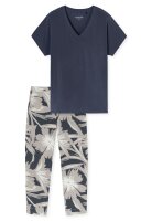 Damen Schlafanzug kurzarm 7/8 Hose Pyjama-Set Selected...