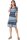 Damen Kleid L&auml;nge 100 cm Strandkleid Sommerkleid kurzarm Jersey Stretch