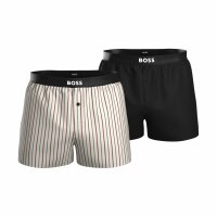 2P Boxer Shorts EW Wowen Pyjama-Shorts Baumwollpopeline...