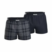 2P Boxer Shorts EW Wowen Pyjama-Shorts Baumwollpopeline...