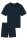 Herren Schlafanzug V-Neck kurz Pyjama Set Comfort Essentials Baumwolle Schiesser