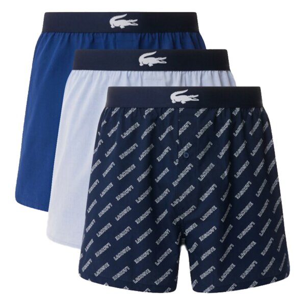 Woven Boxer 3 Pack Herren Boxershorts gewebte Baumwolle Lacoste