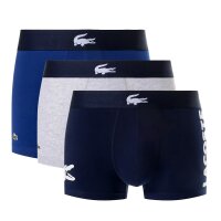 Trunks 3er Pack Krokodil Logo Herren Unterhosen Lacoste Cotton Stretch