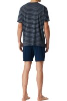 Herren Schlafanzug kurz atmungsaktiv Pyjama Modal Jersey...