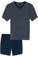Schiesser Long Life Soft Herren Schlafanzug kurz atmungsaktiv Pyjama Modal Jersey