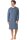 Herren Nachthemd ca 110 cm lang Sleepshirt langer Arm V-Neck Hajo Premium Cotton