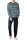 Herren Schlafanzug lang V-Neck Brusttasche Hajo Premium Cotton Baumwolle Jersey