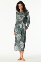 Damen Nachthemd 120 cm langer Arm Hauskleid Schiesser...