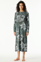 Damen Nachthemd 120 cm langer Arm Hauskleid Schiesser Selected Premium mit Modal