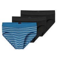 Rio-Slip 3Pack Schiesser 95/5 Organic Cotton Farbmix Logo Bund Stretch Baumwolle