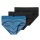 Rio-Slip 3Pack Schiesser 95/5 Organic Cotton Farbmix Logo Bund Stretch Baumwolle