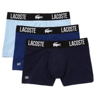 Herren Unterhose Trunk 3er Pack Lacoste Kroko Logo Stretch Baumwolle Ultra Dry