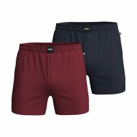 2P Jersey Boxer stoffbezogener Bund Eingriff mit Knopf...