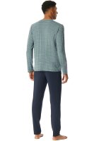 Herren Schlafanzug lang atmungsaktiv weich langlebig Schiesser Long Life Soft