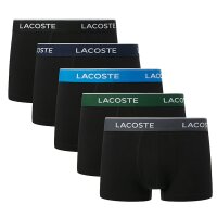 Herren Unterhosen Lacoste Trunk 5er Pack Logoschriftzug...