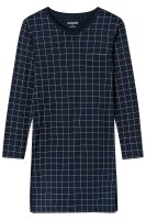 Herren Nachthemd Schlafshirt Langarm Schiesser Fine Interlock Bio Baumwolle