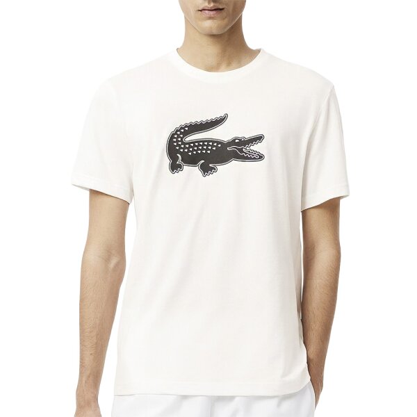 Lacoste Sport Herren T-Shirt BIG CROC Druck Quick Dry Jersey Gewebe