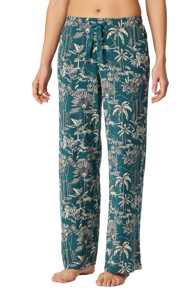 Schiesser Damen Hose lang Mix+Relax Loungehose Marlene Stil Modal Stretch