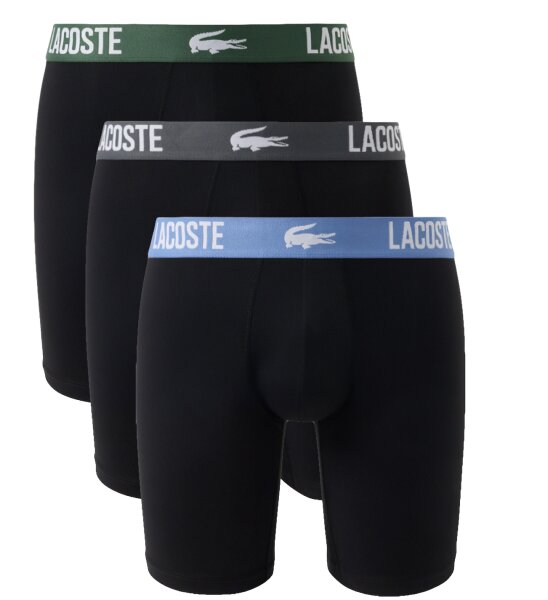Lacoste Ultra Light Boxershort 3er Pack l&auml;ngeres Bein enganliegend Mikrofaser