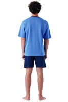 Hajo Herren Schlafanzug kurz Klima Light Jacquard...