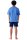 Hajo Herren Schlafanzug kurz Klima Light Jacquard V-Ausschnitt Logo-Stickerei