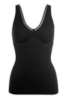 Lisca Damen Top Ines ohne B&uuml;gel BH Hemd Baumwoll Stretch