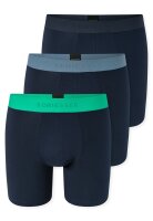 Schiesser 95/5 Long-Shorts 3er Pack Stretch Baumwolle Herren Unterhosen