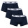 Emporio Armani AF14131 Trunk 3P Herren Unterhose kurzes Bein Stretch Cotton