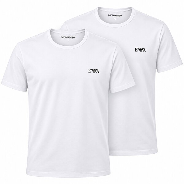 Emporio Armani AF14131 Crew Neck T-Shirt 2Pack Unterziehshirt Stretch Cotton
