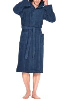 WEWO Bademantel mit Kapuze Baumwolle Walkfrottier Frottee Damen Herren