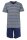 Herren Schlafanzug Shorty Pyjama kurz Baumwollw Jersey...